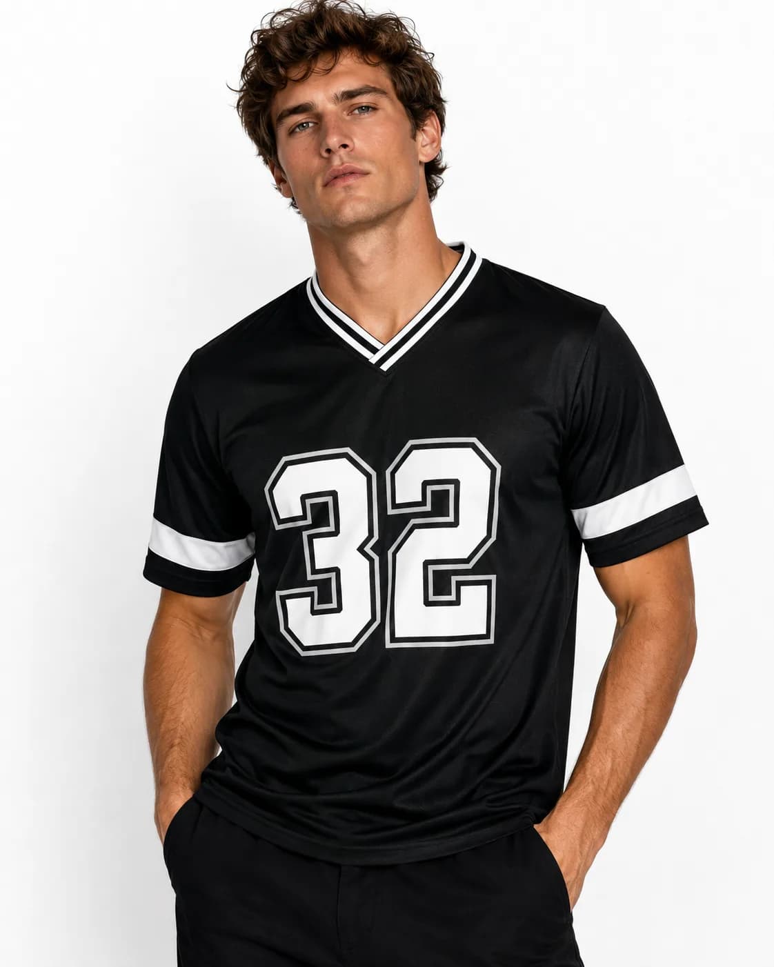 Varsity 32 Jersey Drop Shoulder Tee — alternate view
